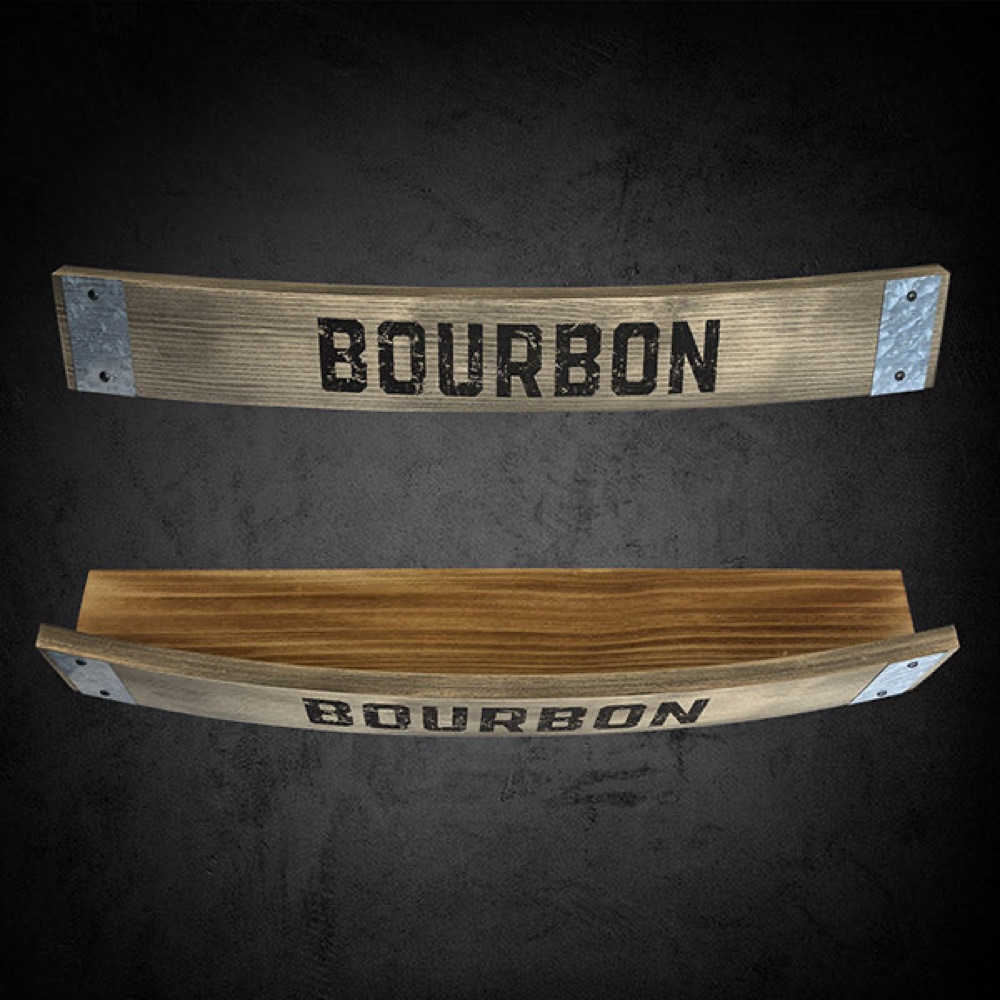 Aged & Charred Bourbon Wall Shelf